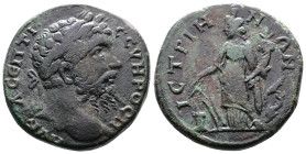 Moesia Inferior, Septimius Severus 193-211 AD. AE Pentassarion (28mm, 15,83g.) 198-211 AD. AV K Λ CEΠTI CEVHPOC Π, laureate head of Septimius severus ...