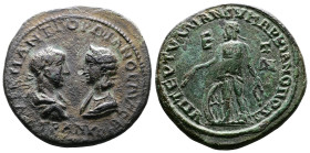 Moesia Inferior, Marcianopolis, Gordian III, with Tranquillina. AE Pentassarion (27mm, 10,12g.). AVT K M ANTWNIOC ΓOPΔIANOC AVΓ, laureate, draped and ...