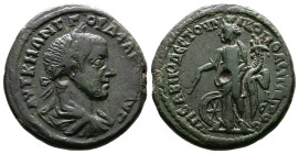 Moesia Inferior, Nicopolis ad Istrum, Gordian III 238-244 AD. AE (27mm, 11,46g.). Sabinius Modestus, consular legate. AVT KM ANT ΓOPΔIANOC AVΓ, laurea...