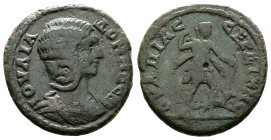 Thrace, Serdica, Julia Domna 193-217 AD. AE (23,8mm. 7,59g.). IOYΛIA ΔOMNA CE, diademed and draped bust right. Rev. OYΛΠIAC CEΡΔIKHC, Artemis in short...
