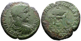 Thrace, Philippopolis, Caracalla 198-217 AD. AE Medallion of 8 Assaria (39 mm, 24,01 g.), commemorating the Community of the Thracians' Alexandrian an...