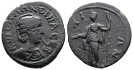 Bithynia, Nicaea, Salonina 254-268 AD. AE (24mm, 5,99g.). KOP CAΛΩNEINA CEB Diademed and draped bust of Salonina to right. Rev. ΝΙΚΑΕΩΝ Demeter standi...