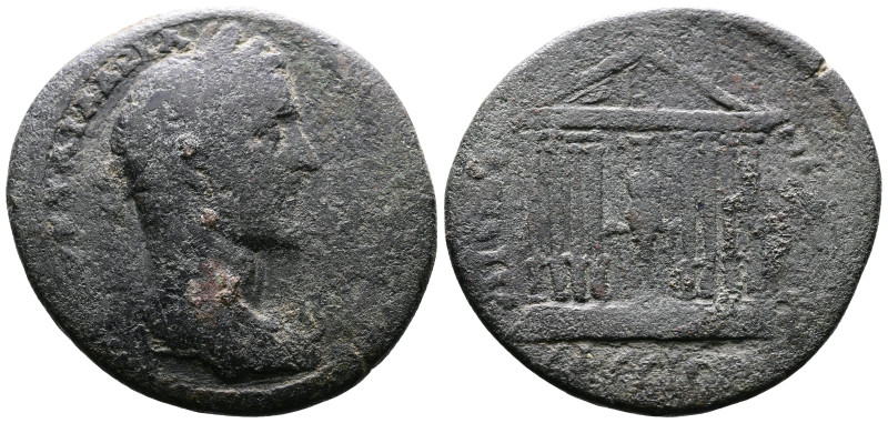 Ionia, Ephesus, Antoninus Pius 138-161 AD. AE (37mm, 22,40 g.). ΑΥ Κ Τ ΑΙ ΑΔΡΙΑ ...