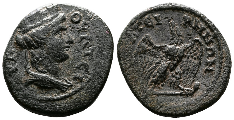 Lydia, Thyateira, Time of Hadrian, 117-138 AD. AE (25mm, 6,45g.). ΘVATEI-PANΩN D...