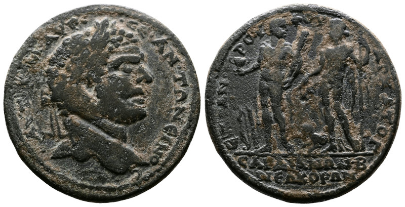 Lydia, Sardes, Caracalla 198-217 AD. AE (30mm, 13,65g.) AVT K M AVP CЄ ANTΩNЄINO...