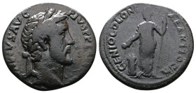 Pisidia, Antioch, Antoninus Pius 138-161 AD. AE (24mm, 6,66 g.). ANTONINVS AVG PIVS P P TR P COS IIII Laureate head of Antoninus Pius to right. Rev. G...
