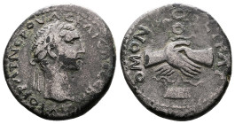 Cappadocia, Caesaraea-Eusebia, Nerva, 96-98 AD. AR Didrachm (21mm, 6,32 g.). Struck in 97 AD. AYTOKPAT NЄPOYAC KAICAP C]ЄBACTOC YΠAT Γ Laureate head o...