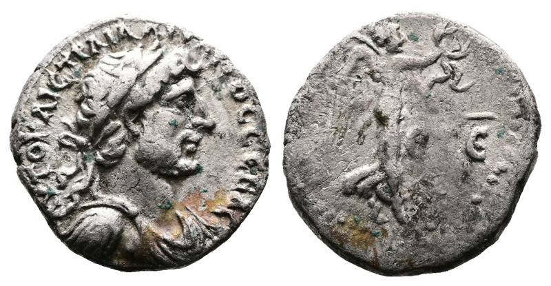 Cappadocia, Caesarea, Hadrian 117-138 AD. AR Hemidrachm (14 mm. 1,7 g.). AYTO KA...