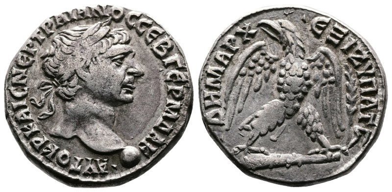 Seleucis and Pieria, Antioch, Trajan, 98-117 AD. AR Tetradrachm (24mm, 14,95 g.)...