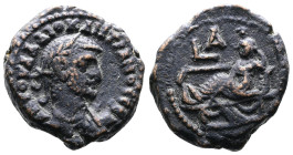 Egypt, Alexandria, Diocletian 284-305 AD. AE Tetradrachm (20mm, 8,26g.). RY 1 = AD 284-285 AD. Α Κ Γ ΟΥΑΛ ΔΙΟΚΛΗΤΙΑΝΟϹ ϹЄΒ, laureate and cuirassed bus...