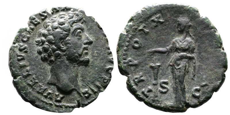 Marcus Aurelius, as Caesar, 139-161 AD. AE As (26 mm, 10,37 g.). Rome, 156 AD. A...