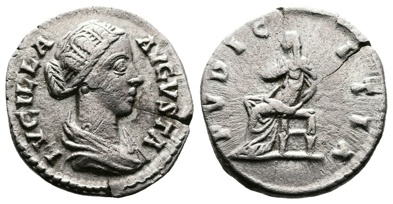 Lucilla, 164-182 AD. AR Denarius (18 mm, 2,55 g.), Rome, 165-167 AD. LVCILLA AVG...