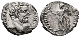 Clodius Albinus. As Caesar 193-195 AD. AR Denarius (19mm, 3,08 g.). Rome, 194-195 AD. D CLOD SEPT ALBIN CAES, bare head right. Rev. MINER PA CIF COS I...