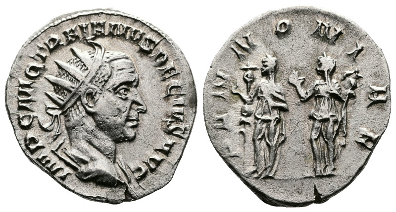 Trajan Decius, 249-251 AD. AR Antoninianus (21mm, 3,70g.). Rome 249-251 AD. IMP ...