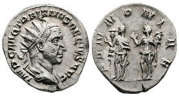 Trajan Decius, 249-251 AD. AR Antoninianus (21mm, 3,70g.). Rome 249-251 AD. IMP C M Q TRAIANVS DECIVS AVG, radiate, draped and cuirassed bust to right...