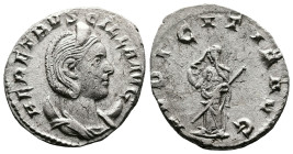 Herennia Etruscilla (wife of Trajan Decius) AR Antoninianus (21mm, 3,55 g.). Rome, 249-251 AD. HER ETRVSCILLA A[VG], diademed and draped bust to right...