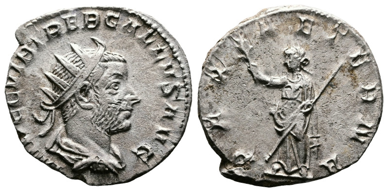 Trebonianus Gallus, 251-253 AD. AR Antoninianus. (21 mm. 3,82 g.). Rome. IMP C C...