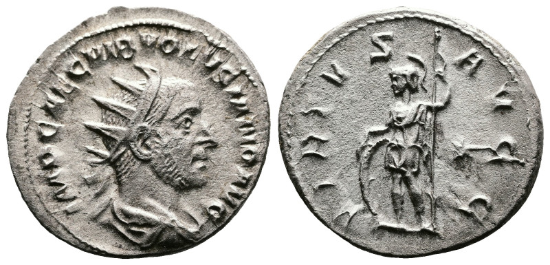 Volusian, 251-253 AD. AR Antoninianus (21mm, 3.79 g.). Rome, late 252 AD. IMP C ...
