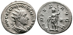 Volusian, 251-253 AD. AR Antoninianus (21mm, 3.79 g.). Rome, late 252 AD. IMP C C VIB VOLVSIANVS AVG Radiate, draped, and cuirassed bust right Rev. VI...