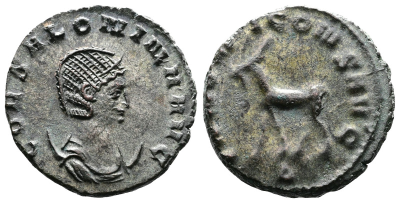 Salonina, 254-268 AD. Silver Bronze Antoninianus (20mm, 3,34g.). COR SALONINA AV...