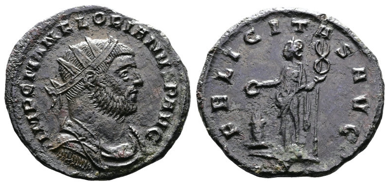 Florian, 276 AD. AE Antoninianus (22 mm, 3,01 g.). Siscia, 3rd officina. IMP C M...