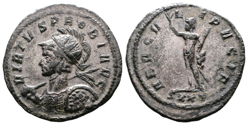 Probus, 276-282 AD. AE Antoninianus (23 mm, 3,88 g.). Ticinum, 276-282 AD. VIRTV...