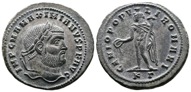 Maximianus, first reign, 286-305 AD. AE Follis (28mm, 9,95 g.). Cyzicus, 295-299...