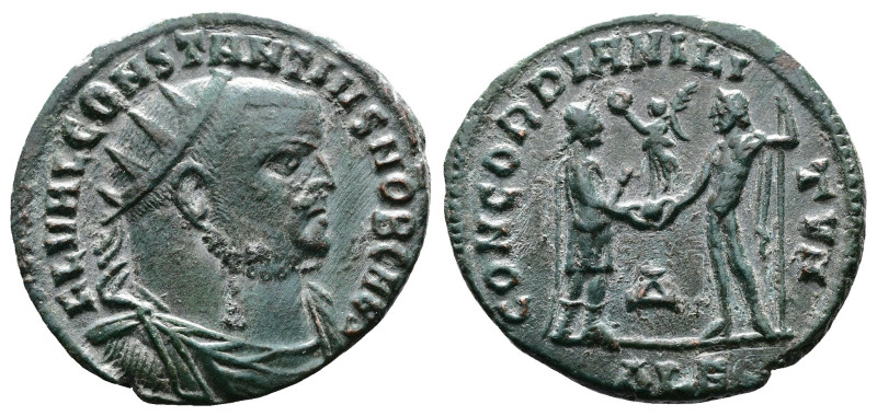 Constantius I as Caesar, 293-305 AD. AE Antoninianus (21mm, 2,91g.). Alexandria,...