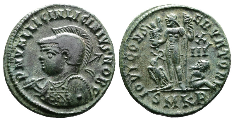 Licinius II, Caesar 317-324 AD. AE Follis (20 mm, 3,51 g.). Cyzicus, 321-324 AD....