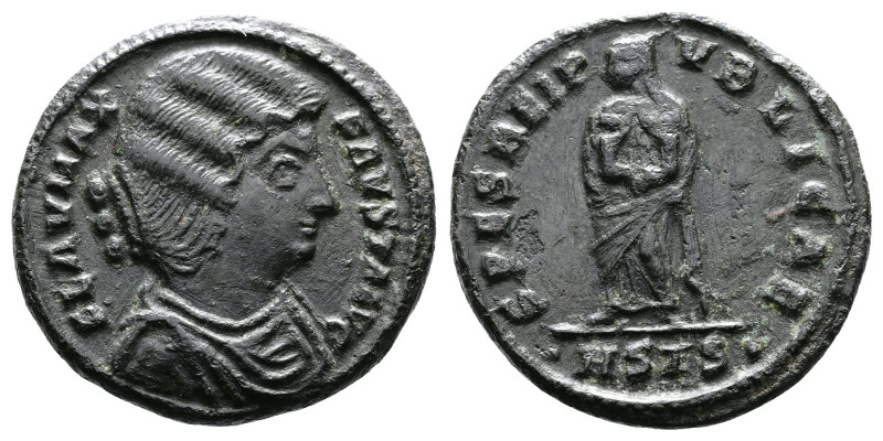 Fausta, (wife of Constantine I the Great) 324-326 AD. AE Follis (19 mm, 3,29 g.)...