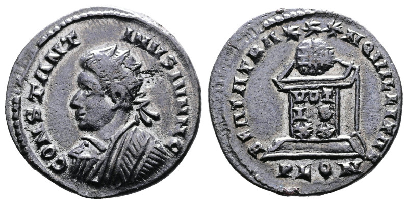 Constantine II, as Caesar, 316-337 AD. AE Follis (20mm, 3,21g.). London, 323-324...