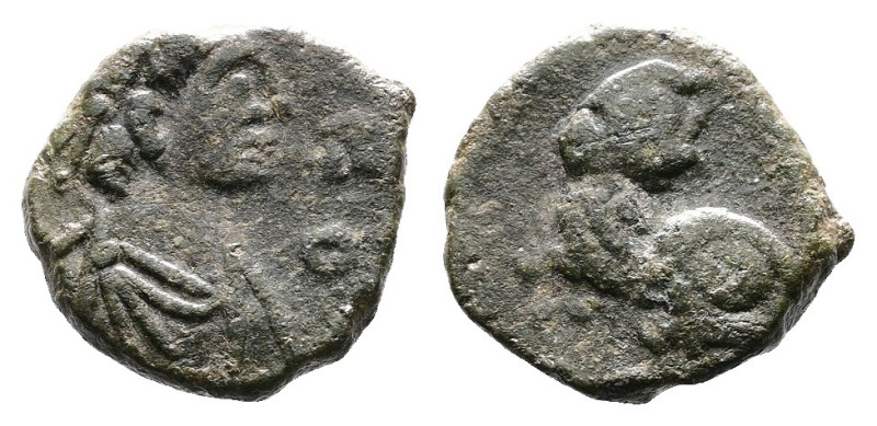 Leo I 457-474 AD. AE4 (10mm, 0,76 g.) Constantinople. [D N LE]O P F AVG. Diademe...