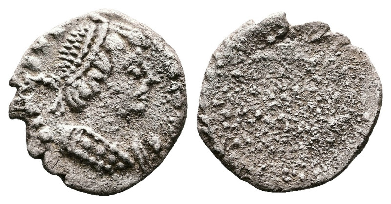 Athalaric, 526-536 AD. In the name of Justinian I. AR 1/4 Siliqua (11mm, 0,62g.)...