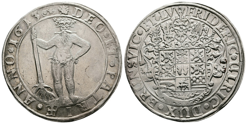 Brunswick-Wolfenbüttel AR Taler (42mm, 29,01) 1613 Frederick Ulrich (1613-1634)....