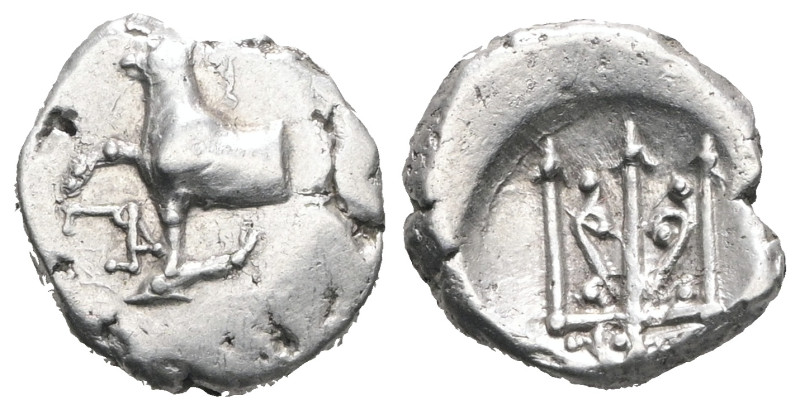 THRACE. Byzantium. Ca. 387-340 BC. AR hemidrachm. Weight 1,85 gr - Diameter 12 m...