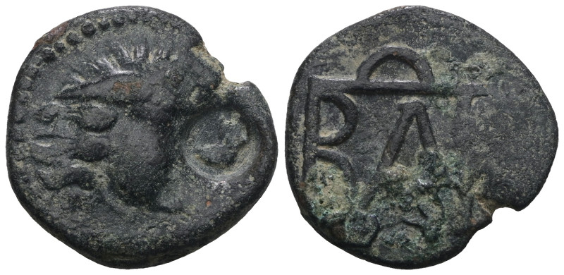 Kings of Bosporos, Pantikapaion, Polemo I, AE, Circa 37-8 BC. Weight 8,10 gr - D...