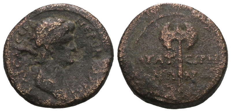 LYDIA, Thyateira. Nero, 54-68 AD. AE. Weight 3,33 gr - Diameter 16 mm.