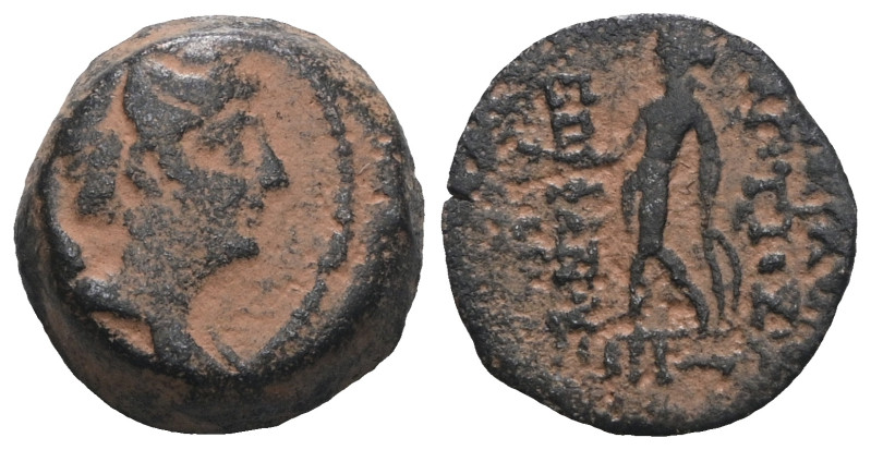 SELEUKID KINGS of SYRIA. Antiochos VIII Epiphanes (Grypos). 121-98/6 BC. Æ . Art...