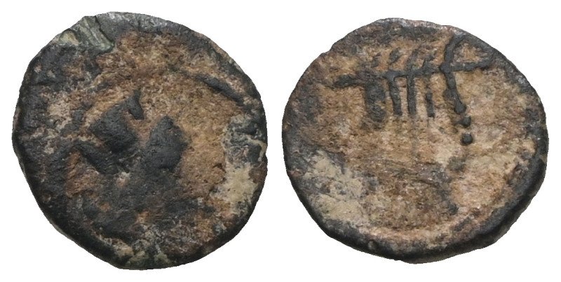 Greek uncertain AE. Artificial sandpatina. Weight 0,57 gr - Diameter 9 mm.