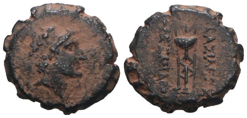 Seleukid Kings, Alexander I Balas (152-145 BC). Serrate Æ. Artificial sandpatina...