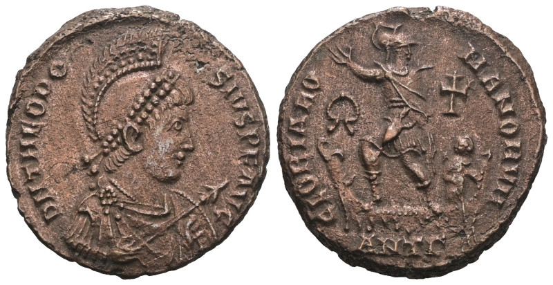 Theodosius I. A.D. 379-395. AE. . Weight 5,92 gr - Diameter 21 mm.