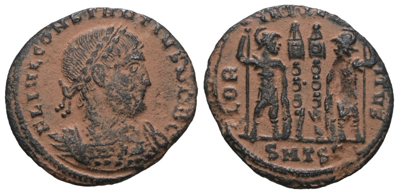 Constantius I as Caesar (293-305 AD). Artificial sandpatina. Weight 2,07 gr - Di...