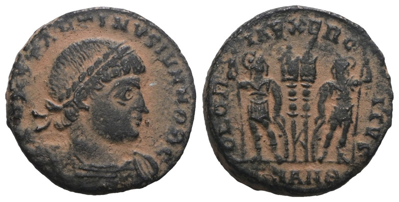 Constantine II (Caesar, 316-337). Æ Follis. Artificial sandpatina. Weight 3,00 g...