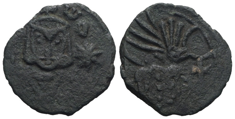 Byzantine bronze coin. Weight 2,36 gr - Diameter 18 mm.