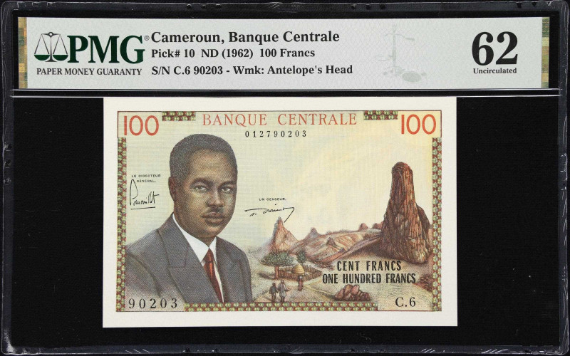 CAMEROON. Banque Centrale - Republique Federale du Cameroun. 100 Francs, ND (196...