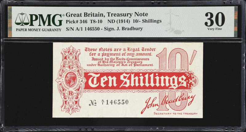 GREAT BRITAIN. Lords Commissioners of His Majesty's Treasury. 10 Shillings, ND (...