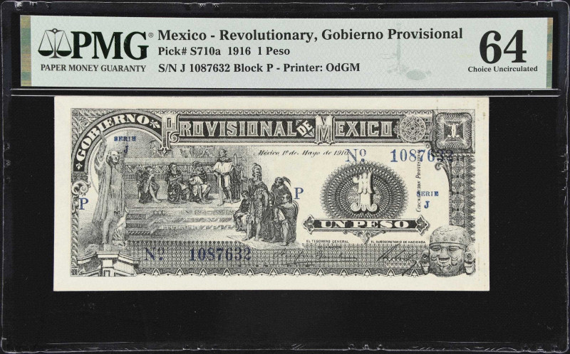 MEXICO--REVOLUTIONARY. Lot of (4). Gobierno Provisional de Mexico & Estado de Ch...