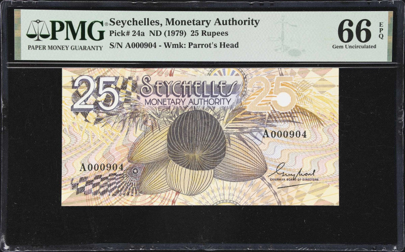 SEYCHELLES. Lot of (3). Seychelles Monetary Authority & Central Bank of Seychell...