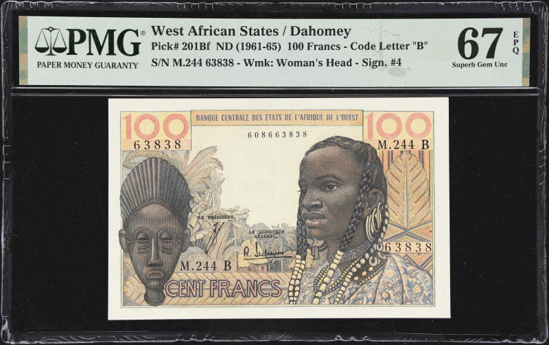 WEST AFRICAN STATES. Lot of (2). Banque Centrale des Etats de l'Afrique de l'Oue...