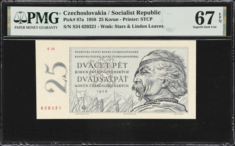 MIXED LOTS. Lot of (3). Czechoslovakia & Russia. Gosudarstvenniy Bank & Statni B...